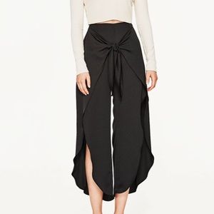 Zara Silky tie up pants